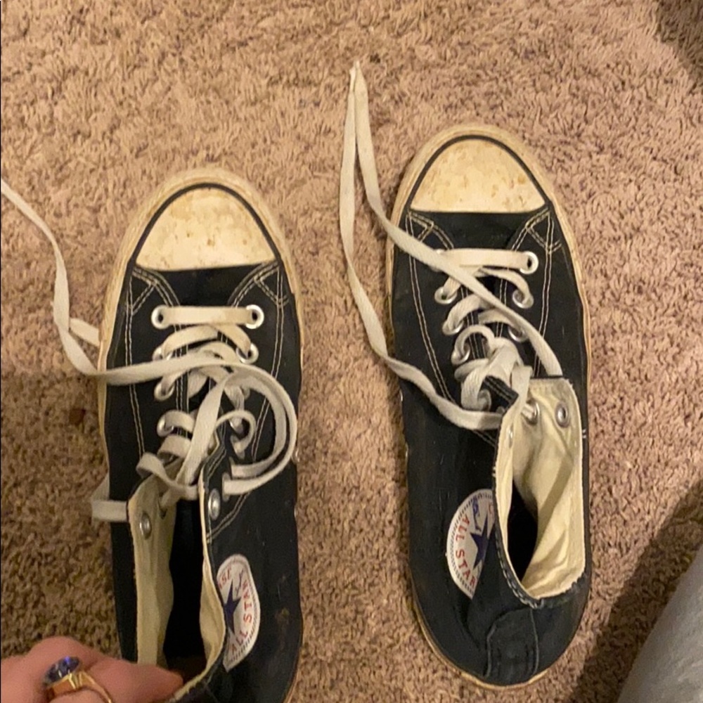 black high top converse